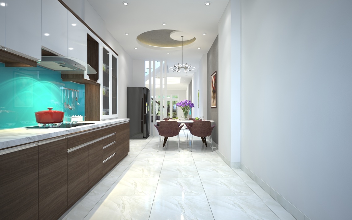 Sử dụng các thiết bị nhà bếp âm tường trong thiết kế
